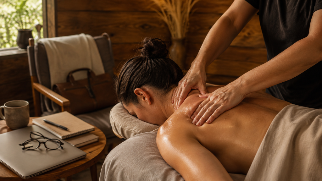 How Deep Tissue Massage Eases the Neck and Shoulder Tension of Desk Work